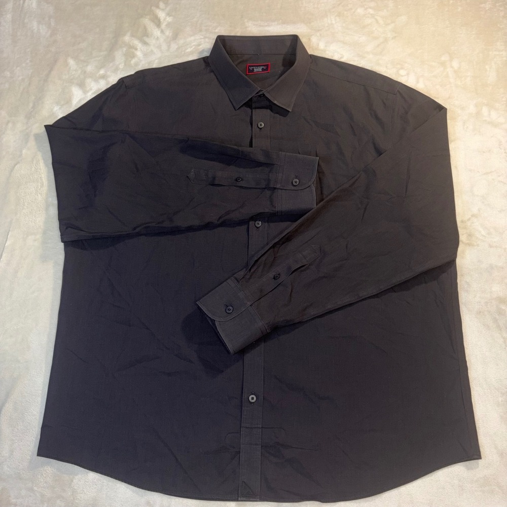 UNTUCKit Black Stone WF Wrinkle Free Cotton Button Down Shirt Mens XXL 31360